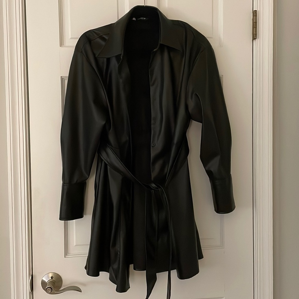 Zara leather dress